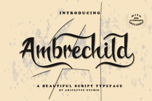 Ambrechild Script: The Perfect Handwritten Font for Makers