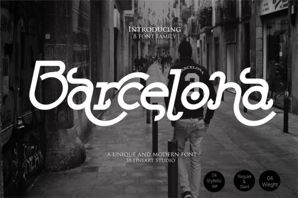 Barcelona Family: A Modern Typeface for Editorial Design