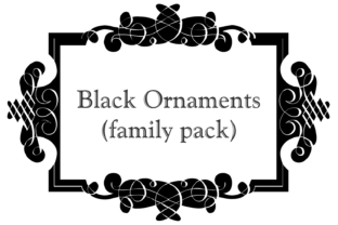 Black Ornaments Family: Elegant Dingbat Fonts for Makers