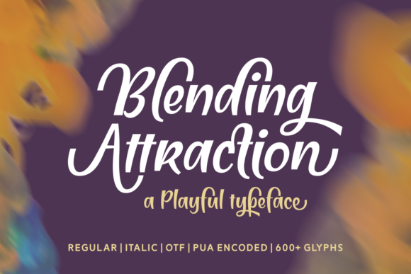 Blending Attraction: A Whimsical Script Font for Branding