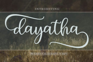 Dayatha: A Sweet Calligraphy Font for Editorial Design