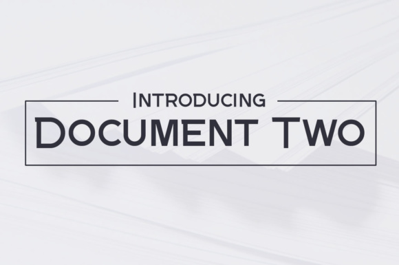 Document Two Font for Professional Branding