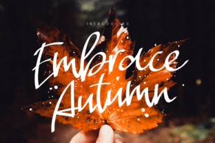 Embrace Autumn Font for Elegant Editorial Design