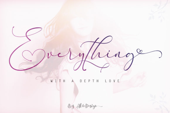 Everything Font: Elegant Script for Editorial Design