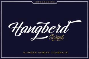 Hangberd Script: The Ultimate Modern Calligraphy Font for Designers