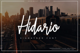 Hidario: The Signature Font for Elegant Craft Designs