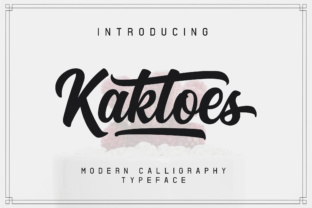 Kaktoes: The Script Handwritten Font for Vintage Branding