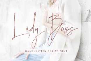 Lady Boss Script Font for Makers