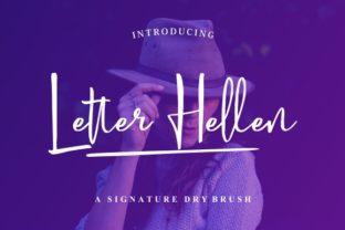 Letter Hellen: A Signature Dry Brush Font for Web Design