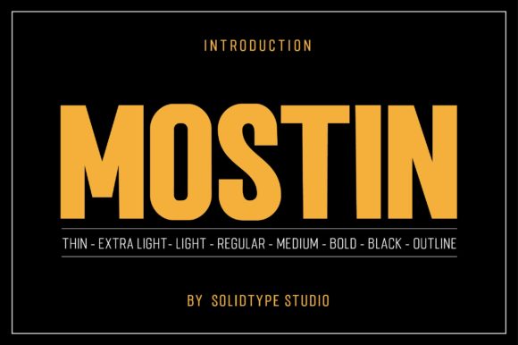 Mostin: The Versatile Sans Serif Font for Crafters