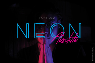 Neon Absolute Duo Font for Modern Branding