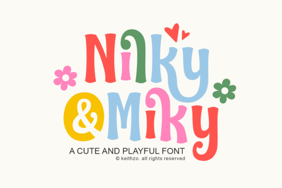 Nilky Miky: A Whimsical Display Font for Web Design