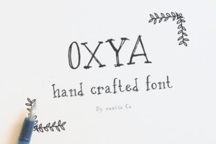 OXYA: A Modern Script Handwritten Font for Makers