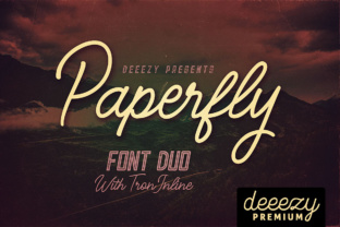 Paperfly: The Monoline Script Font for Bold Headlines