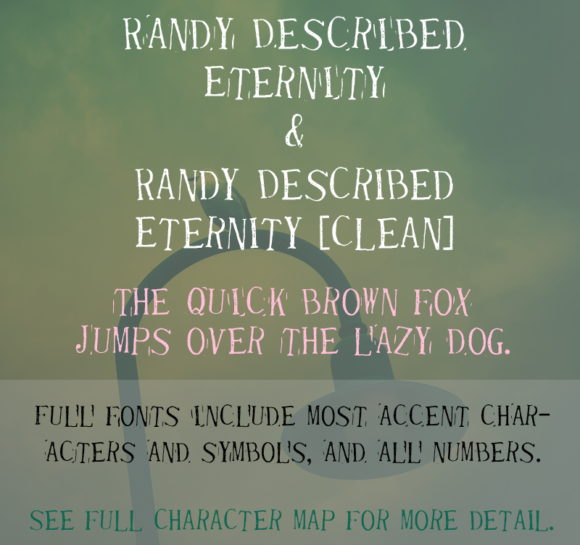 Randy Described Eternity Typeface for Digital Design