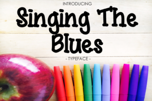Singing the Blues Font for Web Design