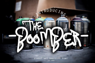 The Boomber: A Striking Graffiti Typeface for Editorial Impact