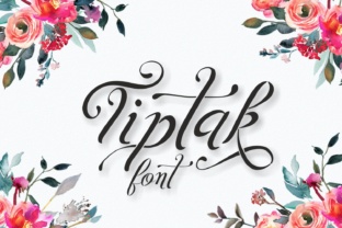 Tiptak Script Font for Romantic Campaigns