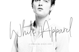 White Apparel Script Font for Modern Campaigns